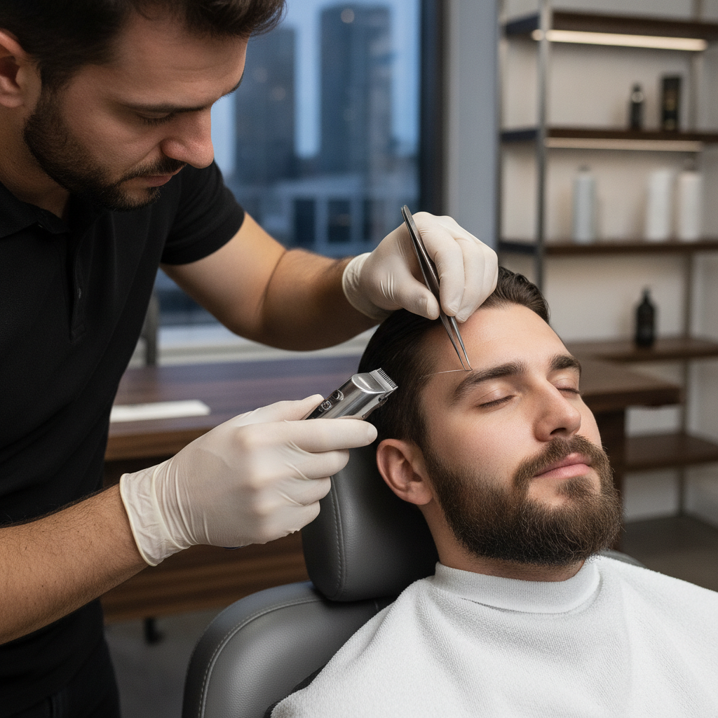 Como Oferecer Design de Sobrancelha Masculina em Barbearias em 2026? - design de sobrancelha masculina